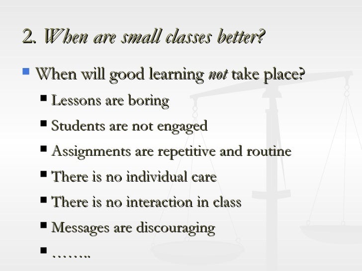 The Class Size Debate: Is Small Better?